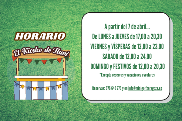 Horario Kiosko Fluvi